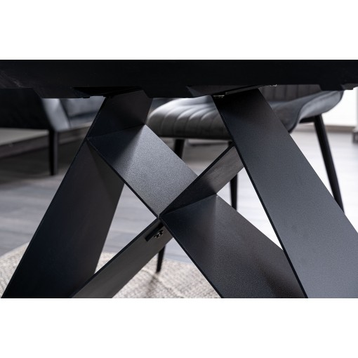 Stół WESTIN SG czarny rozkładany 120(160)x80cm