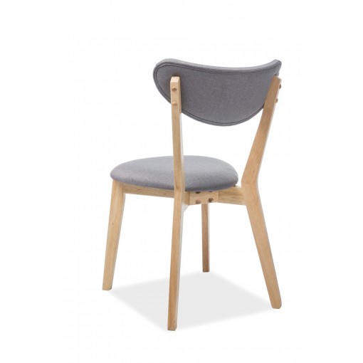 Krzesło BRANDO szary/dąb