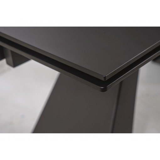 Stół SALVADORE czarny mat rozkładany 160(240)x90cm